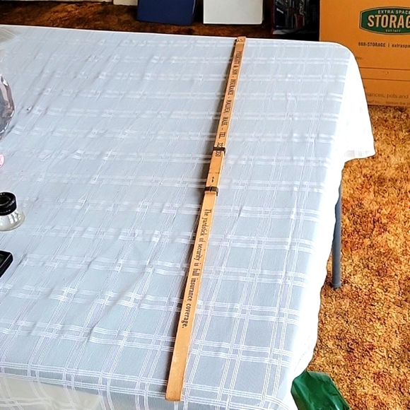 Vintage Sliding Wood Insurance Advertising Ruler - Picture 4 of 8